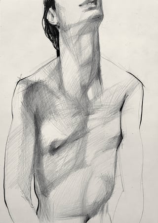 Zeichnung #6 aus der Serie „Lovers“