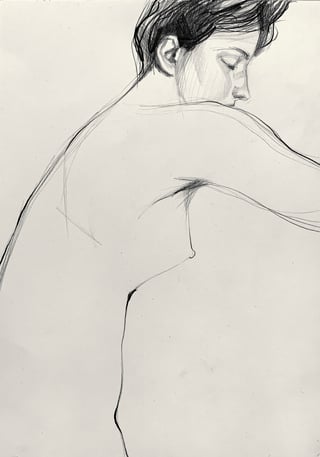 Zeichnung #7 aus der Serie „Lovers“