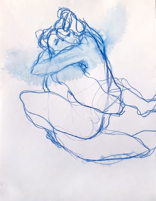 Zeichnung #8 aus der Serie „Lovers“