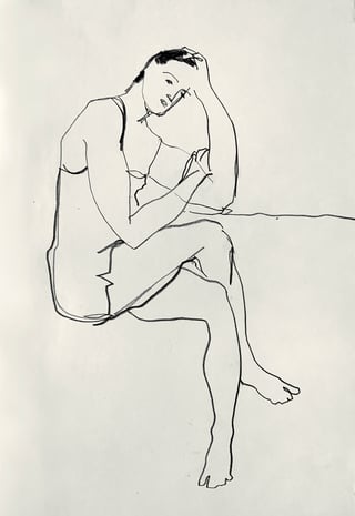 Zeichnung #12 aus der Serie „Lovers“