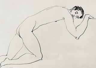 Zeichnung #13 aus der Serie „Lovers“