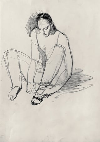 Zeichnung #14 aus der Serie „Lovers“