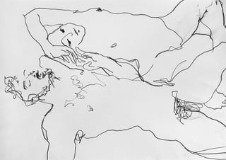Zeichnung #21 aus der Serie „Lovers“